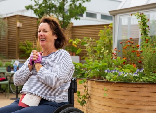 Wheelchair training area